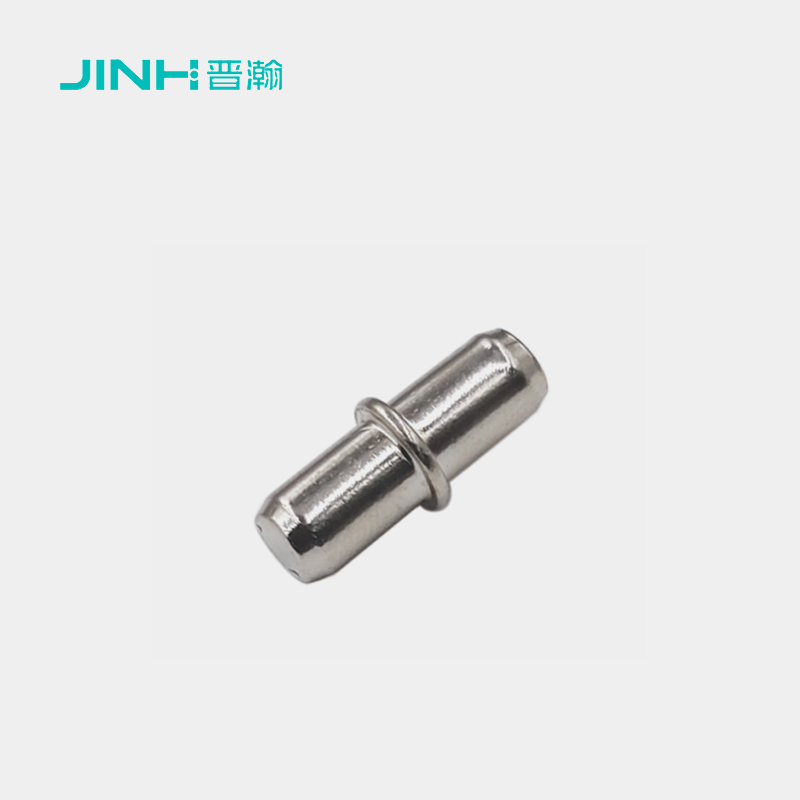 JH-4050 Steel Shelf Holder Pegs, 15mm Length X 5mm Diameter, Middle-Hinge Style Layer Bracket For Furniture Panels - Rust-Resistant, Seamless Fit, Iso 9001 Certified