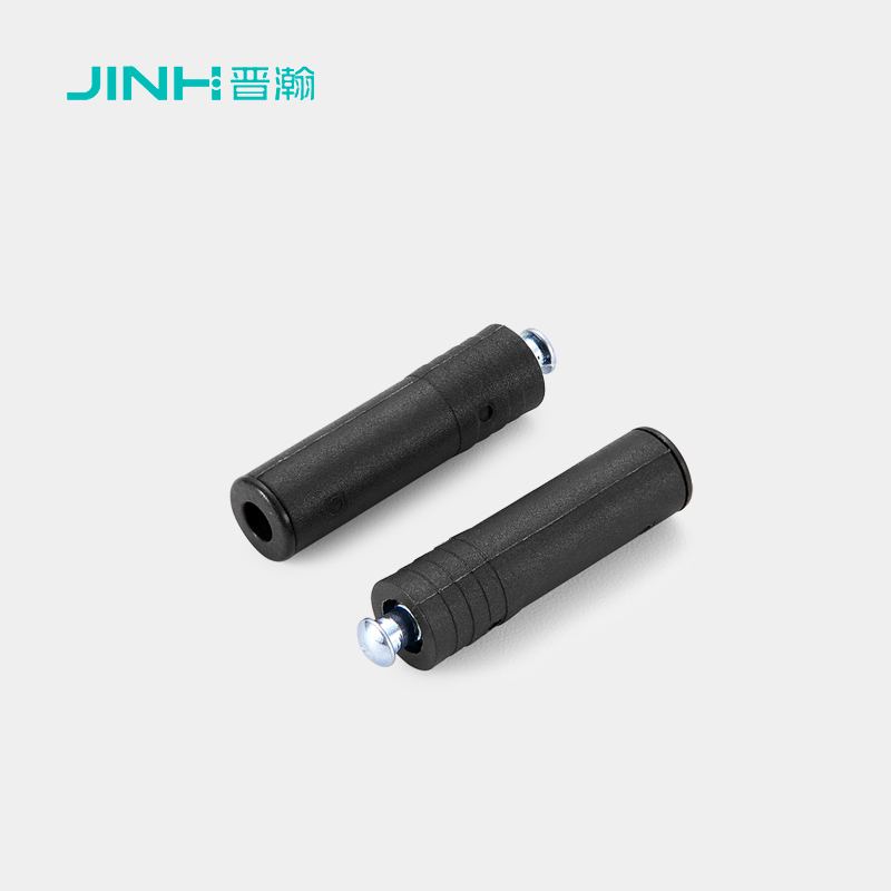 JH-4053-2 Invisible Shelf Support Pegs, Nickel-Plated Steel & ABS Plastic, 7.8mm Diameter, 32.5mm Length, for 15mm+ Board Furniture, Hidden Shelf Brackets, Easy Installation, Heavy-Duty