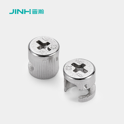 Zinc Plated Minifix Cam Lock Steel Furniture Cam Fittings Customizable
