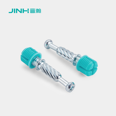 36mm Cold-Rolled Steel Minifix Spreading Bolts With Dowel, Furniture Connecting Fitting