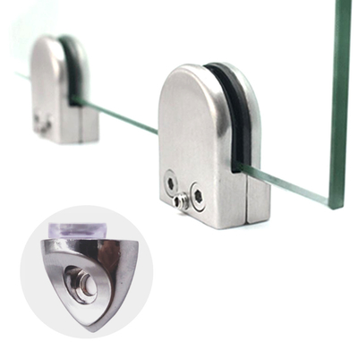 2mm Thickness Glass Panel Clamp OEM Customizable With Fish Mouth Type