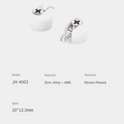 20*12.5mm Shelf Holder Pegs White Bedroom Furniture Connecting Fitting