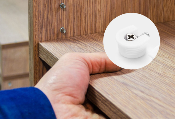 20*12.5mm Shelf Holder Pegs White Bedroom Furniture Connecting Fitting