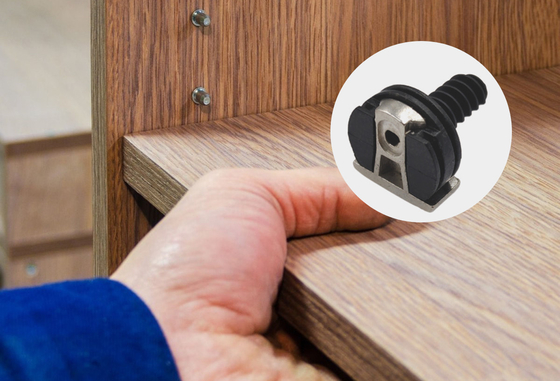 Concealed Metal Shelf Pegs High Durability For Flat Packed Furniture