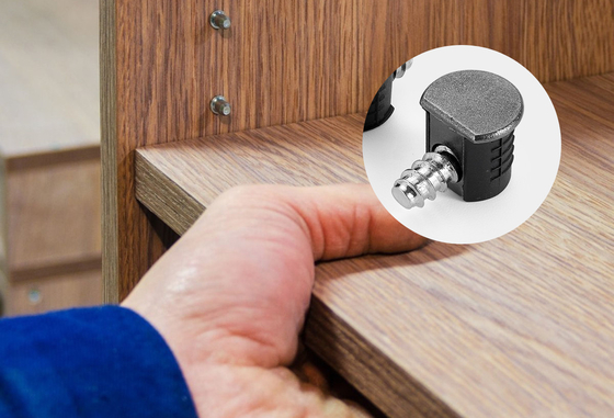 12*12mm zinc alloy Shelf Pegs, Flat Pack Furniture Fitting for cabinet furniture