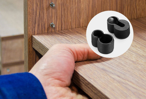 8.7*16.7mm Plastic Shelf Support Pegs Wear Resistant For Cabinet Panels