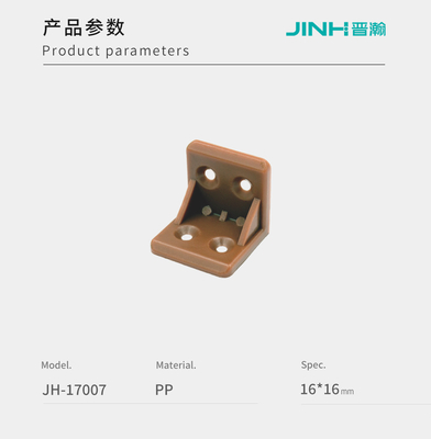 16mm OEM Versatile Plastic Corner Brackets Flexibility For Panel Furniture