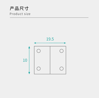 19.5mm Metal Corner Brackets High Precision Furniture Hardware For RTA Cabinets