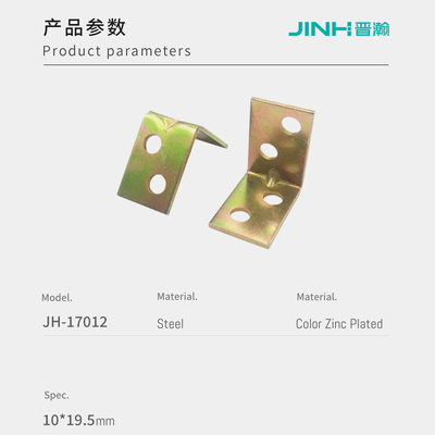 19.5mm Metal Corner Brackets High Precision Furniture Hardware For RTA Cabinets