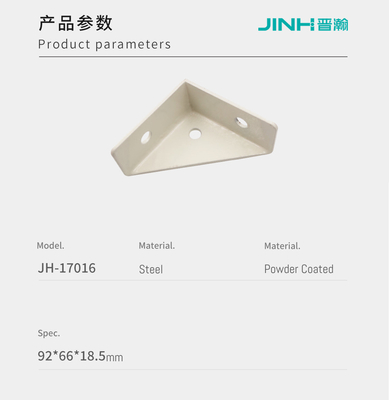 ODM 92mm Metal Corner Brackets Easy Assemble For Panel Type Furniture