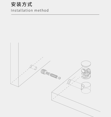 High Performance Decorative Screw Covers OEM Furniture Panel Connectors