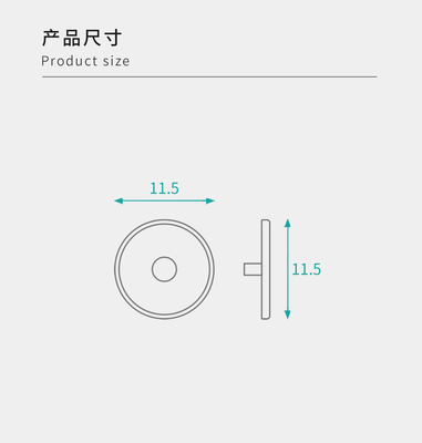 Diameter 11.5mm Black Screw Caps Connecting Fitting For Flat Packed Furniture