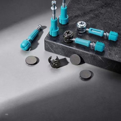 Diameter 11.5mm Black Screw Caps Connecting Fitting For Flat Packed Furniture