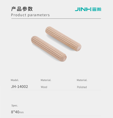 40mm Durable Fluted Wood Dowels High Precision For Knockdown Furniture