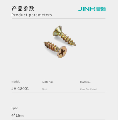 16mm Length Fibre Board Screws Easy To Install Durable Fitting For Flat Pack Furniture