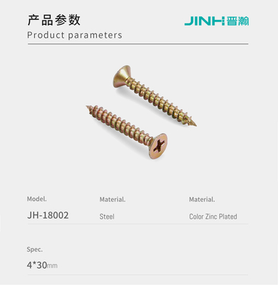Long Term Durability Fibre Board Screws 30mm Customizable For RTA Furniture