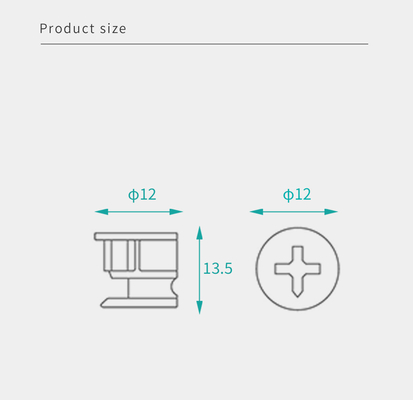 Lightweight Carbon Steel Cam Lock Nuts OEM Customized For Modular Furniture