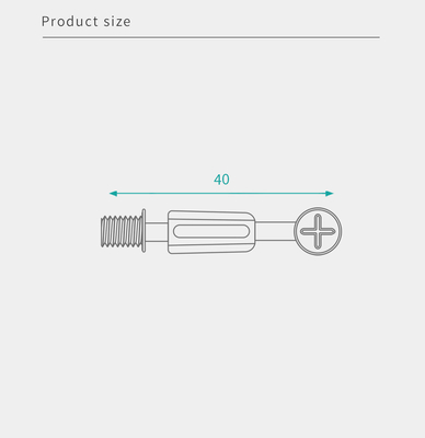 Blue Zinc Plated Cam Fitting Screw Adjustable Furniture Connecting Fitting For Drawer Construction