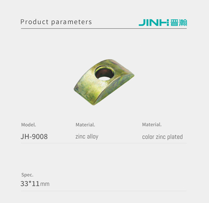 Metal Half Moon Nuts 33mm Cabinet Hardware For Flat Packed Furniture