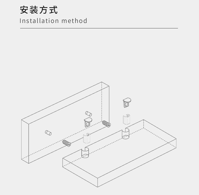 25.5*18mm Concealed Metal Shelf Pins Versatile for Panel Type Furniture