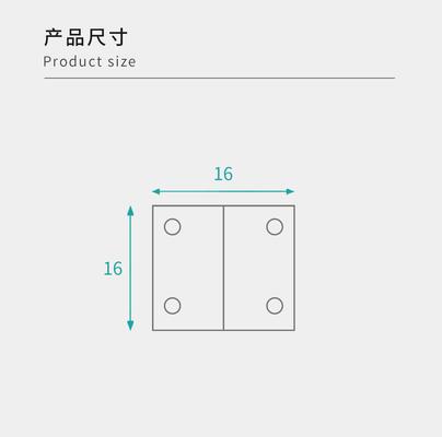 16mm 90 Degree Plastic Bracket Secure Connection Fitting For Home Renovation