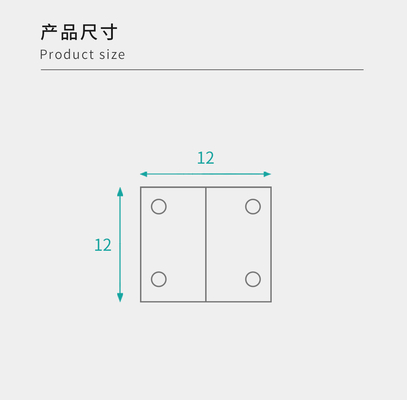 Hardware Fitting 12mm Right Angle Metal Bracket For Vehicle Modifications