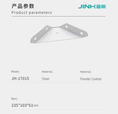 High Stability 235mm Metal Corner Brackets Durable For Securing Table Legs