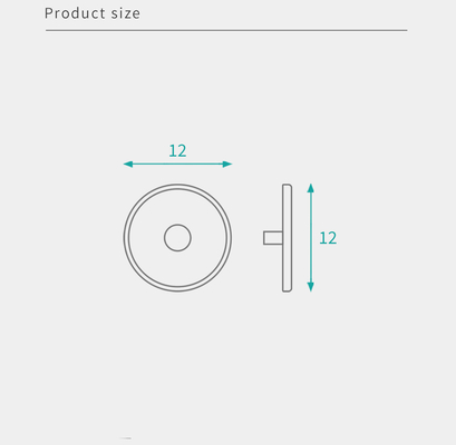 12mm Diameter Screw Cover Caps High Stability With Plastic Material