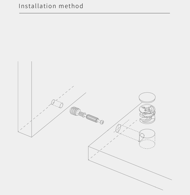 12mm Diameter Screw Cover Caps High Stability With Plastic Material