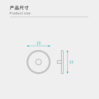Easy Installation 13mm Screw Caps Durable For Knockdown Cabinet Furniture