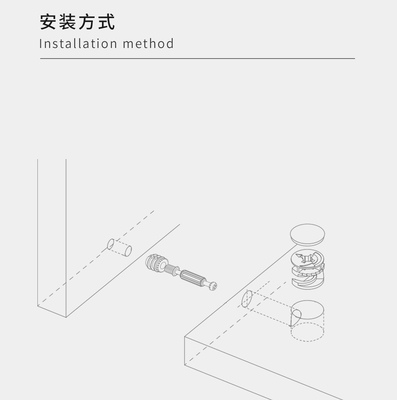 Easy Installation 13mm Screw Caps Durable For Knockdown Cabinet Furniture