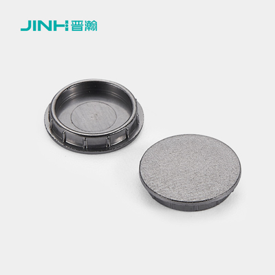 Diameter 11.5mm Black Screw Caps Cabinet Fittings For Flat Packed Furniture
