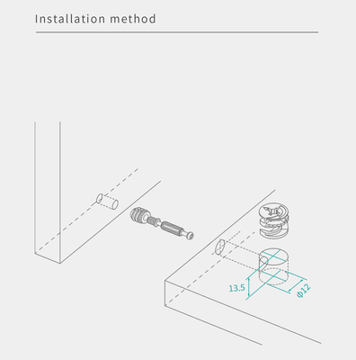 Easy To Install 12mm Cam Connector Customized Design Minifix Cam Lock For Panel Bed