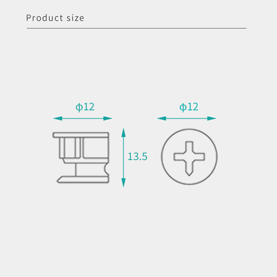 High Reliability Cam Lock Furniture Fittings Industrial For Flat Pack Furniture Connector