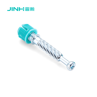 Jh-2145 Steel Minifix Spreading Bolts 40mm Furniture Fixing For Rta Furniture