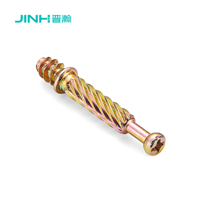 Jh-2031 Steel Minifix Spreading Bolts 40mm Furniture Panel Connector For K/D Furniture