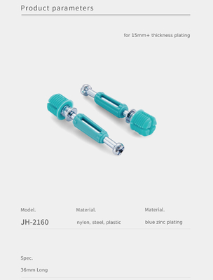 Customized Logo 36mm Diameter Cam Dowel Screw Easy Assembly For Wardrobe use