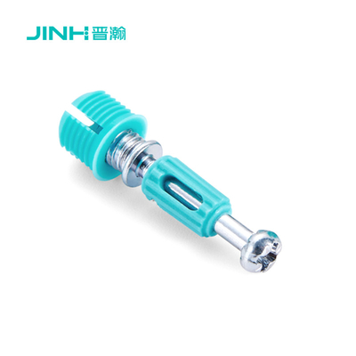 Blue Minifix Spreading Bolts Zinc Plated 32mm OEM For RTA Furniture Connection