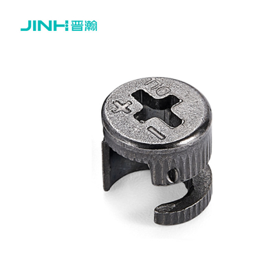 Black Nickel Plated Cam Lock Fitting Connector Adjustable For Knockdown Furniture