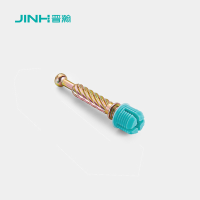 Zinc Plated Minifix Connecting Bolts Customized Fittings For Flat Packed Furniture