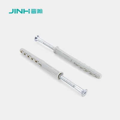 JH-12016 8x80mm Self-tapping Plastic Expansion Screw For Wall Easy Interior Decoration