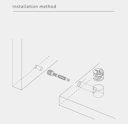32mm Minifix Connecting Bolts, Cabinet Fitting For Flat Packed Furniture