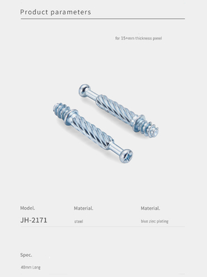 40mm Cabinet Hardware Cam Connector Screw Torque 12N Furniture Fitting For Knockdown Furniture
