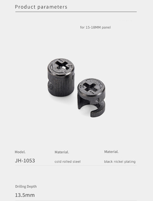 Knockdown Furniture Cam Lock Fitting, Cabinet Hardware For Panel-Type Furniture