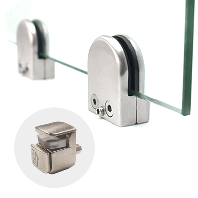 Nickel Plated Square Metal Glass Clips For 3-9mm Thickness Glass For 3-9mm Thickness Glass In Zinc Alloy