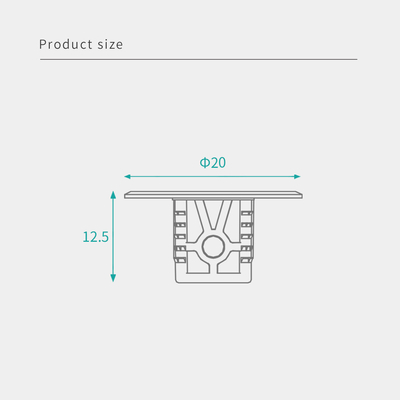 Durable White Metal ABS Shelf Support Pegs Premium Furniture Panel Connectors For Knock-Down Assembly (K/D)