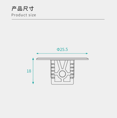 Concealed Metal ABS Furniture Shelf Pegs Innovative Flat-Pack Furniture Fittings For Seamless Assembly