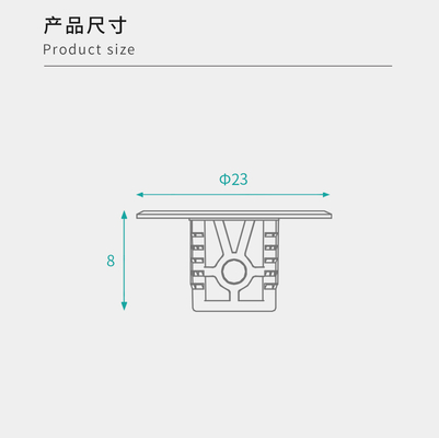 Versatile Steel-Plastic Shelf Pegs For Glass Essential Furniture Hardware For Knock-Down (Kd) Designs