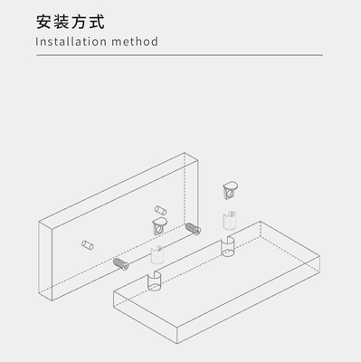Versatile Steel-Plastic Shelf Pegs For Glass Essential Furniture Hardware For Knock-Down (Kd) Designs