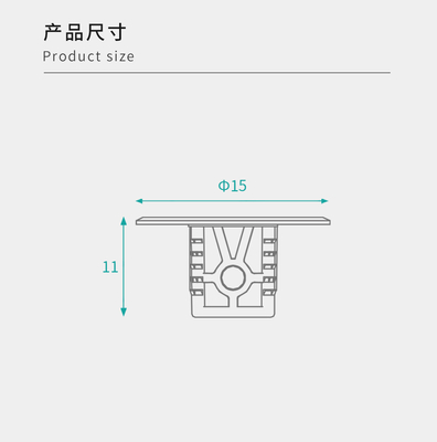 Heavy-Duty Steel ABS Shelf Pegs Dependable Furniture Panel Connectors for Ready-to-Assemble (RTA)
